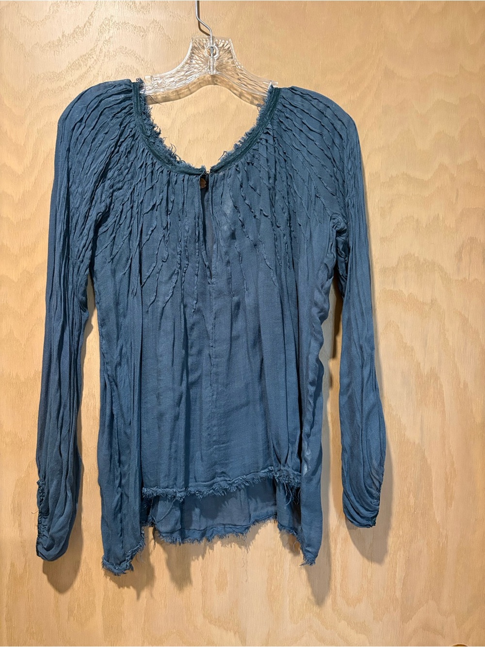 FP One sheer flowy blue blouse